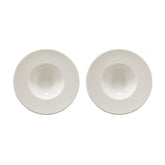 Bonna China Banquet dia.11" h:2.5" 14 oz. Round Warm White Porcelain Bowl (Set of 2)